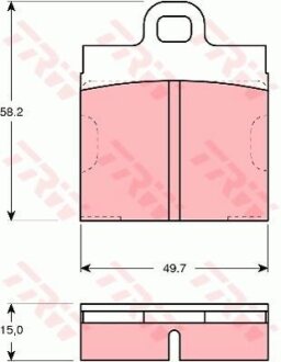 - Гальмівні колодки до дисків TRW GDB103