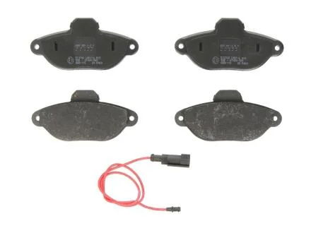 Комплект гальмівних колодок передн, FIAT CINQUECENTO, PANDA, PANDA/HATCHBACK, PUNTO, PUNTO/HATCHBACK, SEICENTO / 600, SEICENTO / 600/HATCHBACK FORD KA LANCIA Y, Y10 0.7-1.7D 07.91- TRW GDB1115