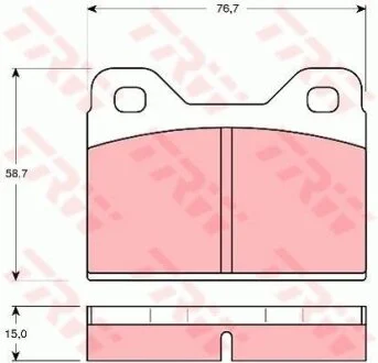 - Гальмівні колодки до дисків TRW GDB112