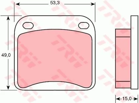 Гальмівні колодки, дискові TRW GDB115