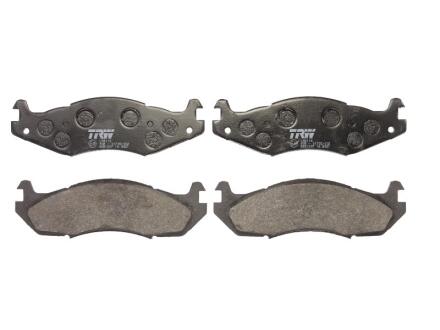 Комплект гальмівних колодок передн, CHEVROLET CAPRICE HUMMER HUMMER H1 JEEP CHEROKEE, CJ5 - CJ8, COMANCHE, GRANDEER, WRANGLER I 2.1D-6.5D 09.79-12.04 TRW GDB1207