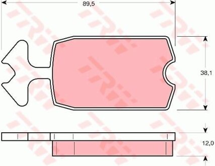 - Гальмівні колодки до дисків TRW GDB127