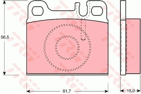 - Гальмівні колодки до дисків TRW GDB1331