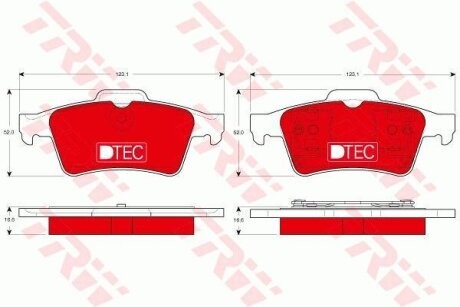 - Гальмівні колодки до дисків TRW GDB1469DTE