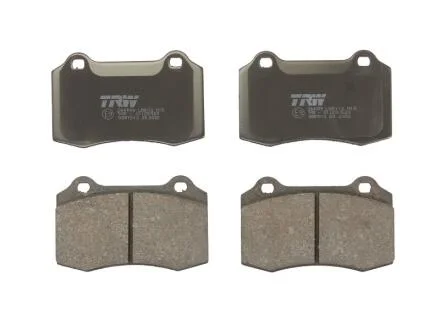 Комплект гальмівних колодок задн/передн, DS DS 3 VOLVO S60 I, V70 II CITROEN DS3 JAGUAR S-TYPE II, XJ PEUGEOT 208 I SEAT IBIZA II TESLA MODEL X 1.2-Electric 07.00- TRW GDB1513