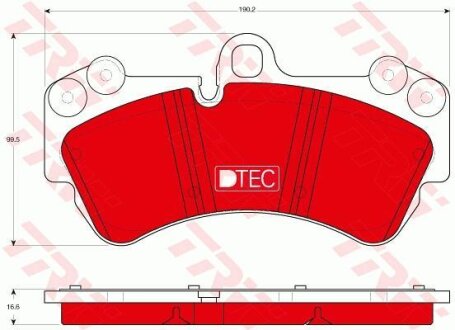 Колодки тормозные VAG CAYENNE/TOUAREG 02- перед. TRW GDB1547DTE