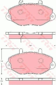 - Гальмівні колодки до дисків TRW GDB1573
