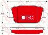 Колодки тормозные FORD MONDEO 4 07- задн.DTEC COTEC TRW GDB1732DTE (фото 1)