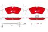 Колодки тормозные AUDI A4/A5/Q5 07- перед. с датчиком TRW GDB1768DTE (фото 1)