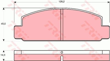 Гальмівні колодки, дискові TRW GDB176