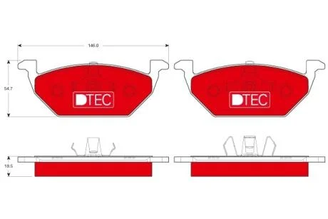 Керамічні гальмівні колодки передн, AUDI A1, A1 ALLSTREET, A1 CITY CARVER, A3 SEAT CORDOBA, IBIZA III, IBIZA IV, IBIZA IV SC, IBIZA IV ST, IBIZA IV/HATCHBACK, IBIZA V, LEON 1.0-Electric 08.75- TRW GDB1984DTE