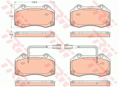 - Гальмівні колодки до дисків TRW GDB2049