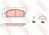 Комплект гальмівних колодок передн (з комплектуючими), JEEP CHEROKEE 2.0/2.2D 09.18- TRW GDB2142 (фото 1)