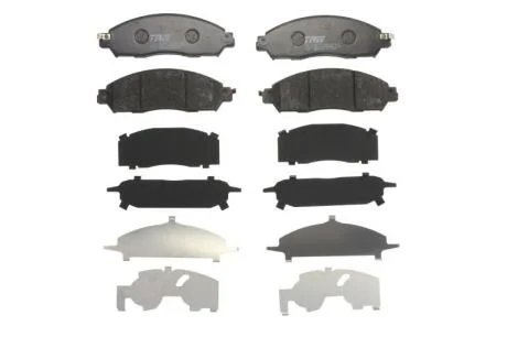 Комплект гальмівних колодок з 4 шт. дисків TRW GDB2182