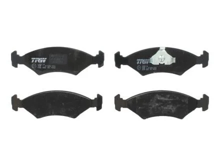 Комплект гальмівних колодок передн, FERRARI 328 GTB, 328 GTS, MONDIAL FORD ESCORT III, ESCORT III EXPRESS, ESCORT IV, ESCORT IV EXPRESS, FIESTA I, FIESTA II, FIESTA III 1.0-3.2 09.80-04.03 TRW GDB255