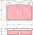 Комплект тормозных колодок, дисковый тормоз TRW GDB279 (фото 1)