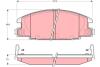Комплект гальмівних колодок передн, ISUZU CAMPO, D-MAX I, KB, TF, TROOPER I, TROOPER II OPEL CAMPO, FRONTERA A, FRONTERA A SPORT 2.0-3.1D 01.83-06.12 TRW GDB3161 (фото 1)