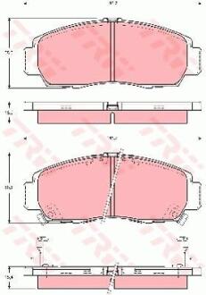 - Гальмівні колодки до дисків TRW GDB3240