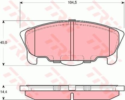 - Гальмівні колодки до дисків TRW GDB3320