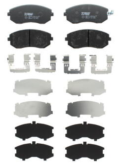 Гальмівні колодки пер. Subaru Impreza 02-/Forester 02- (akebono) TRW GDB3371