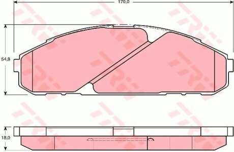 - Гальмівні колодки до дисків TRW GDB3394