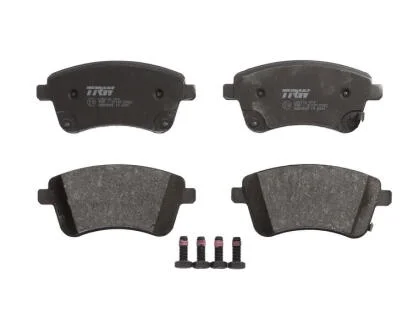 Комплект гальмівних колодок передн (з комплектуючими з гвинтами гальмівного супорта), KIA VENGA 1.4-1.6D 02.10- TRW GDB3509