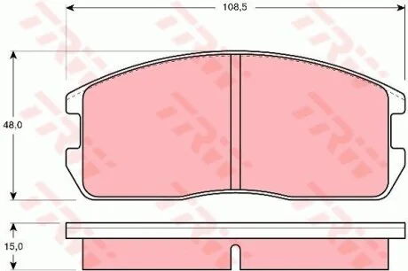- Гальмівні колодки до дисків TRW GDB365