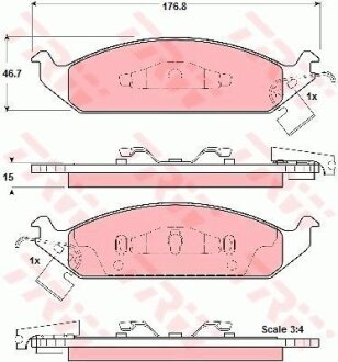 - Гальмівні колодки до дисків TRW GDB4016