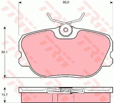 - Гальмівні колодки до дисків TRW GDB493