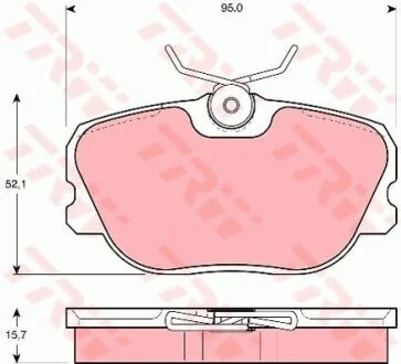 - Гальмівні колодки до дисків TRW GDB493