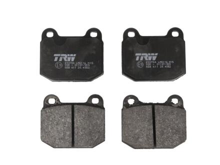 Комплект гальмівних колодок передн, CHEVROLET CAMARO OPEL ASCONA B, INSIGNIA A, INSIGNIA A COUNTRY, KADETT C, KADETT C CITY, MANTA B, REKORD D, REKORD E 1.2-6.2 01.72- TRW GDB611