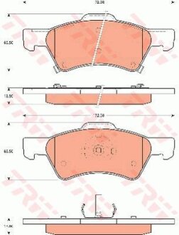 Колодки дискового тормоза TRW GDB7610
