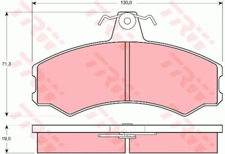 - Гальмівні колодки до дисків TRW GDB846