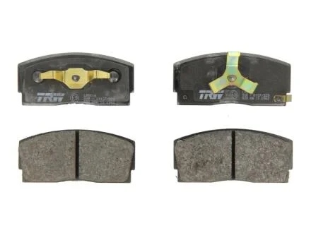 Комплект гальмівних колодок передн, DAIHATSU APPLAUSE I, APPLAUSE II, CHARADE II, CHARADE III 1.0-1.6 10.83-05.00 TRW GDB886