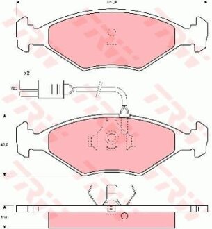 - Гальмівні колодки до дисків TRW GDB960