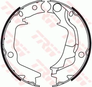 Комплект гальмівних колодок, стоянкове гальмо TRW GS8782