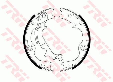 Колодки стояночного тормоза HYUN/KIA IX35/SPORTAGE 10- TRW GS8817