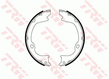 Комплект гальмівних колодок, стоянкове гальмо TRW GS8819