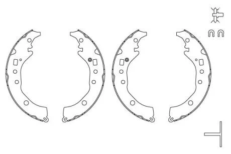 - Гальмівні колодки до барабанів TRW GS8867