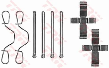 - Комплект для монтажу дискових гальмівних колодок TRW PFK112