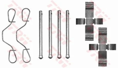- Комплект для монтажу дискових гальмівних колодок TRW PFK154