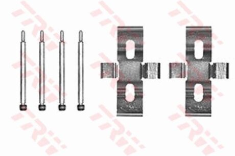- Комплект для монтажу дискових гальмівних колодок TRW PFK172