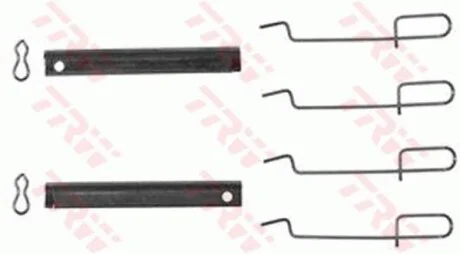 - Комплект для монтажу дискових гальмівних колодок TRW PFK210