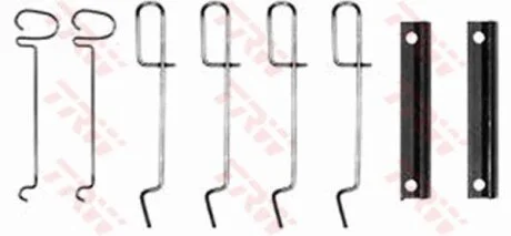 - Комплект для монтажу дискових гальмівних колодок TRW PFK228