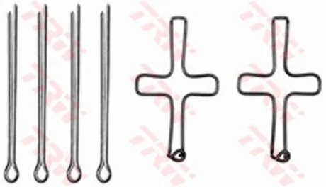 - Комплект для монтажу дискових гальмівних колодок TRW PFK277