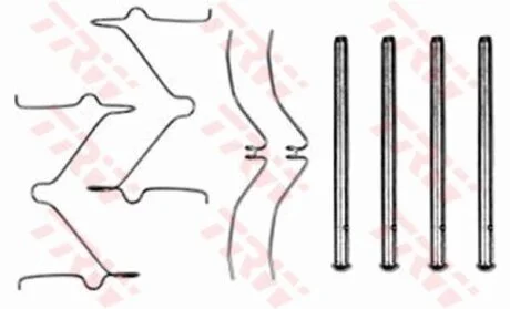 - Комплект для монтажу дискових гальмівних колодок TRW PFK286