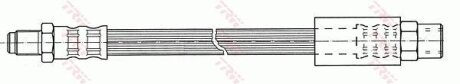 Шланг тормозной AUDI 100/200/80/A4/V8 88- задн. TRW PHB319