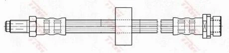 Гальмівний шланг FORD (Europe) Mondeo/Mondeo Estate/Wagon TRW PHB414