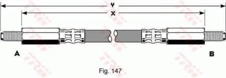 - Гальмівний шланг TRW PHC246