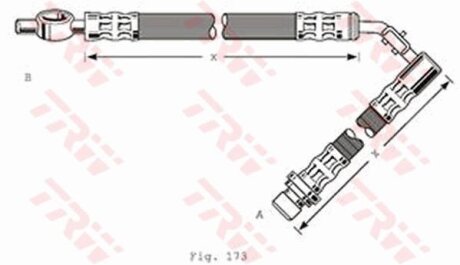 - Гальмівний шланг TRW PHD256